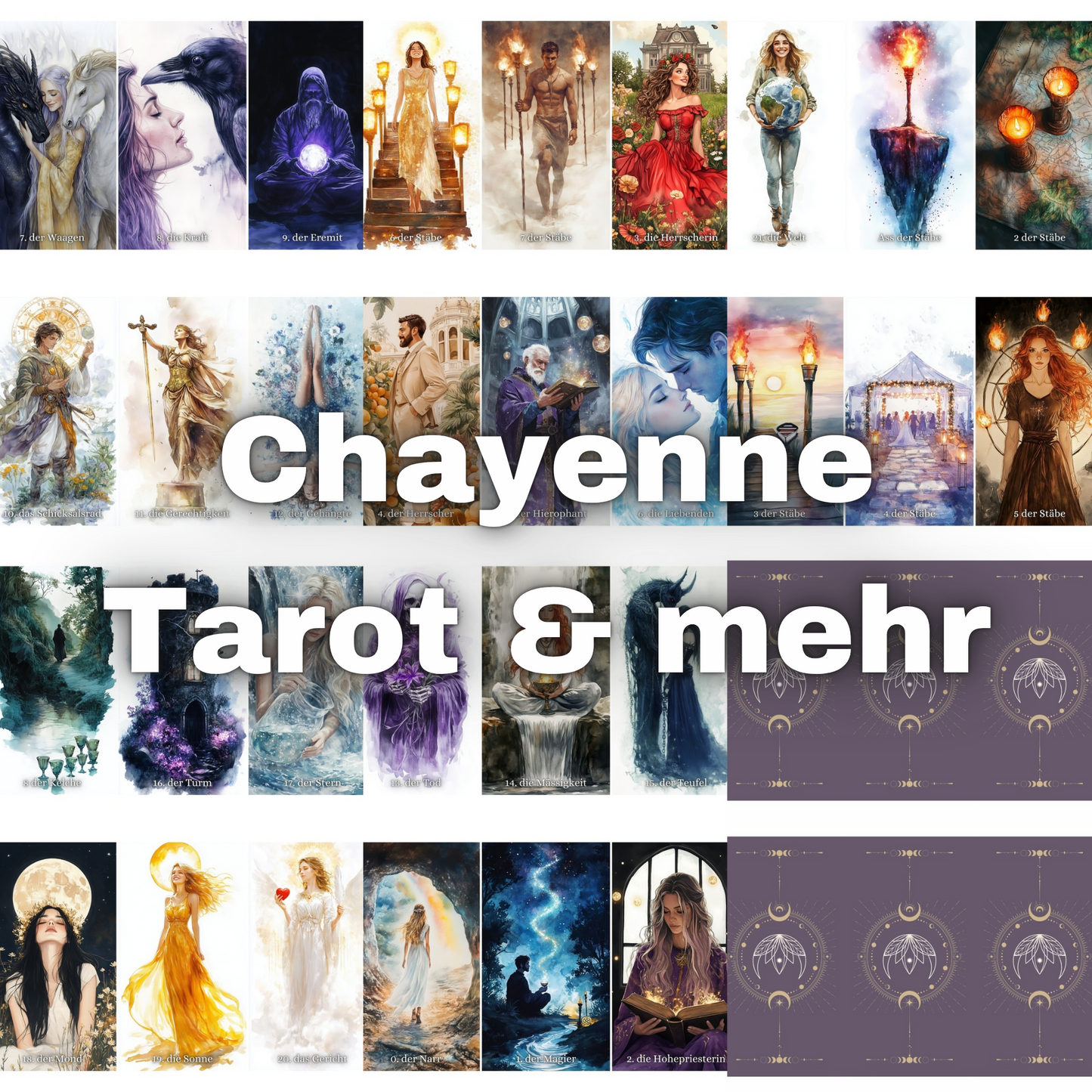 Chayenne Tarot holografische Version ☆ neues Backcover ☆