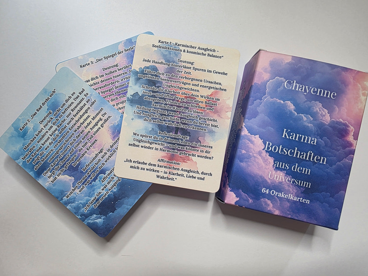 Karma Botschaften aus dem Universum - 64 Orakelkarten