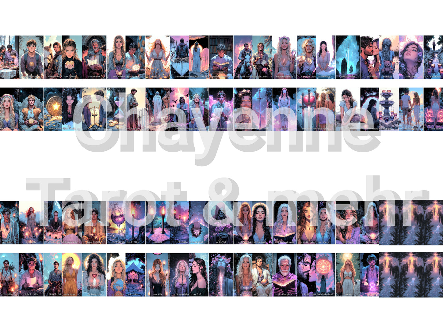 Sternennacht Tarot holografische Version