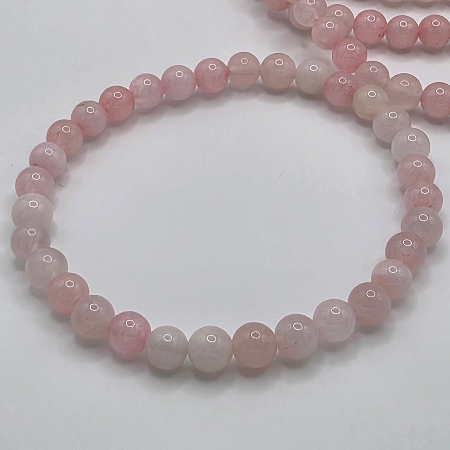 💗 Rosenquarz Armband – Liebe, die du fühlen kannst ☆ 6 mm Edelsteinperlen • 18 cm Umfang • Handgefertigt mit Herzenergie