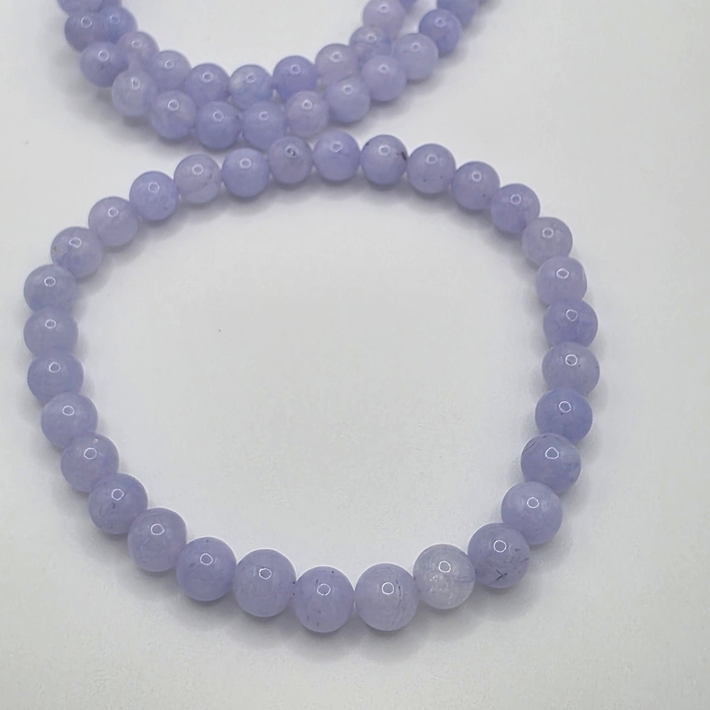 👼 Angelit Armband – Die Stimme deiner Engel ☆ 6 mm Edelsteinperlen • 18 cm Umfang • Handgefertigt mit Licht und Achtsamkeit