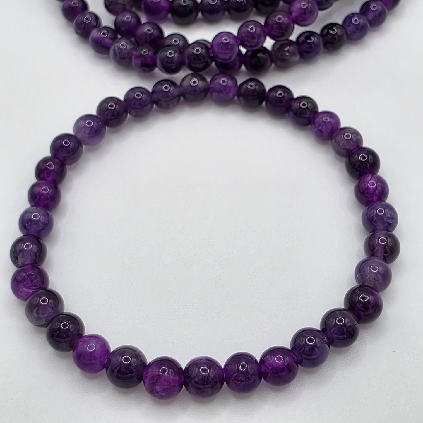 🔮 Amethyst Armband – Dein spiritueller Begleiter ☆ 6mm Perlen ☆ 18cm Umfang