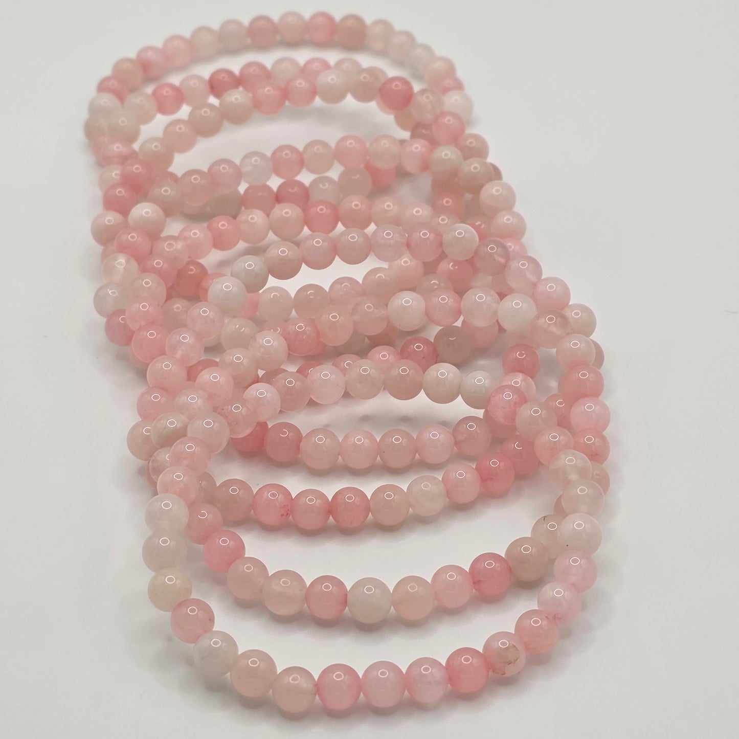 💗 Rosenquarz Armband – Liebe, die du fühlen kannst ☆ 6 mm Edelsteinperlen • 18 cm Umfang • Handgefertigt mit Herzenergie