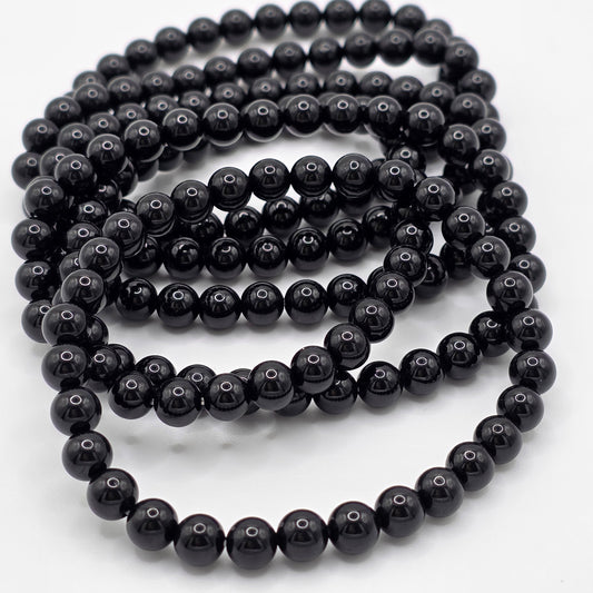 🖤 Schwarzer Turmalin Armband – Schutz & Erdung 🖤

6 mm Perlen | Handgefertigt | 18 cm Umfang