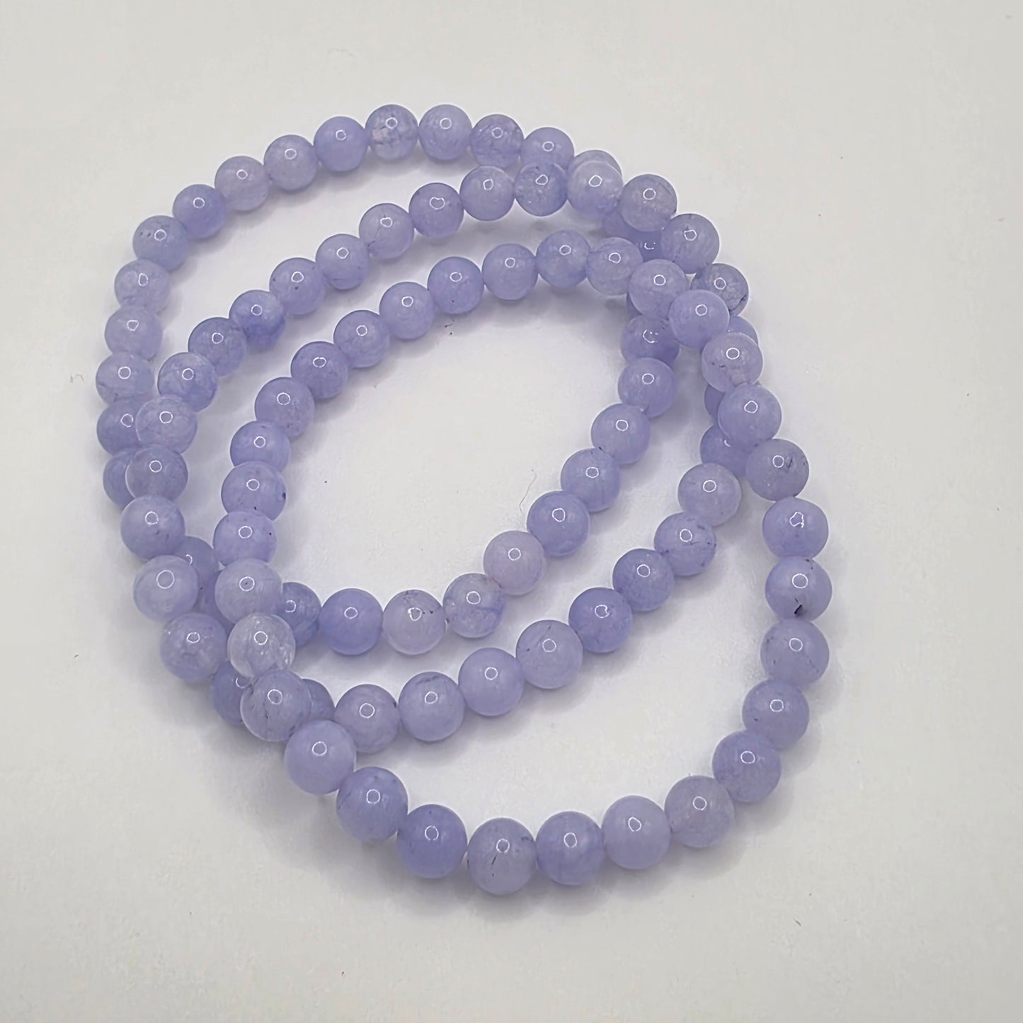 👼 Angelit Armband – Die Stimme deiner Engel ☆ 6 mm Edelsteinperlen • 18 cm Umfang • Handgefertigt mit Licht und Achtsamkeit