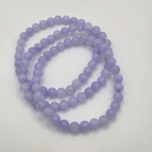 👼 Angelit Armband – Die Stimme deiner Engel ☆ 6 mm Edelsteinperlen • 18 cm Umfang • Handgefertigt mit Licht und Achtsamkeit